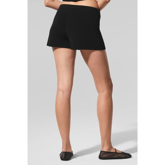 ALO Yoga Supernatural Sweater Short in Black - Picture 5 of 6
